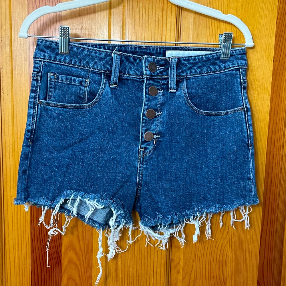 Treasure&Bond Button-up Denim Shorts Size 27